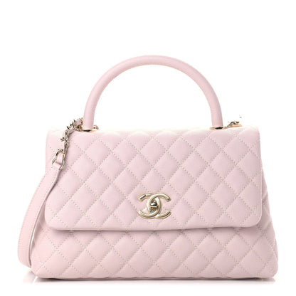 Chanel Caviar Quilted Small Coco Handle Flap Light Pink 1 of 9