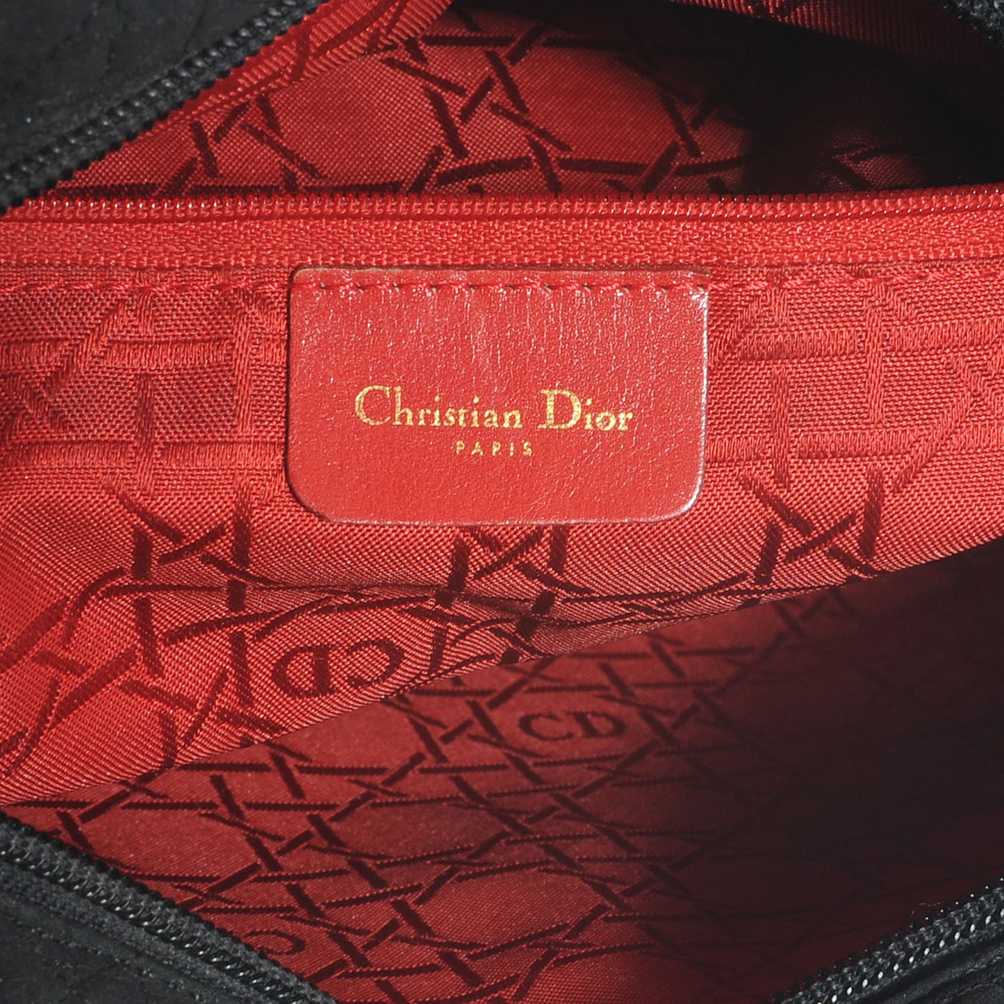 Nylon Cannage Large Lady Dior Black