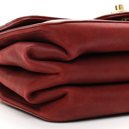 Chanel Iridescent Calfskin Quilted Small Straight Lined Flap Red 9 of 14