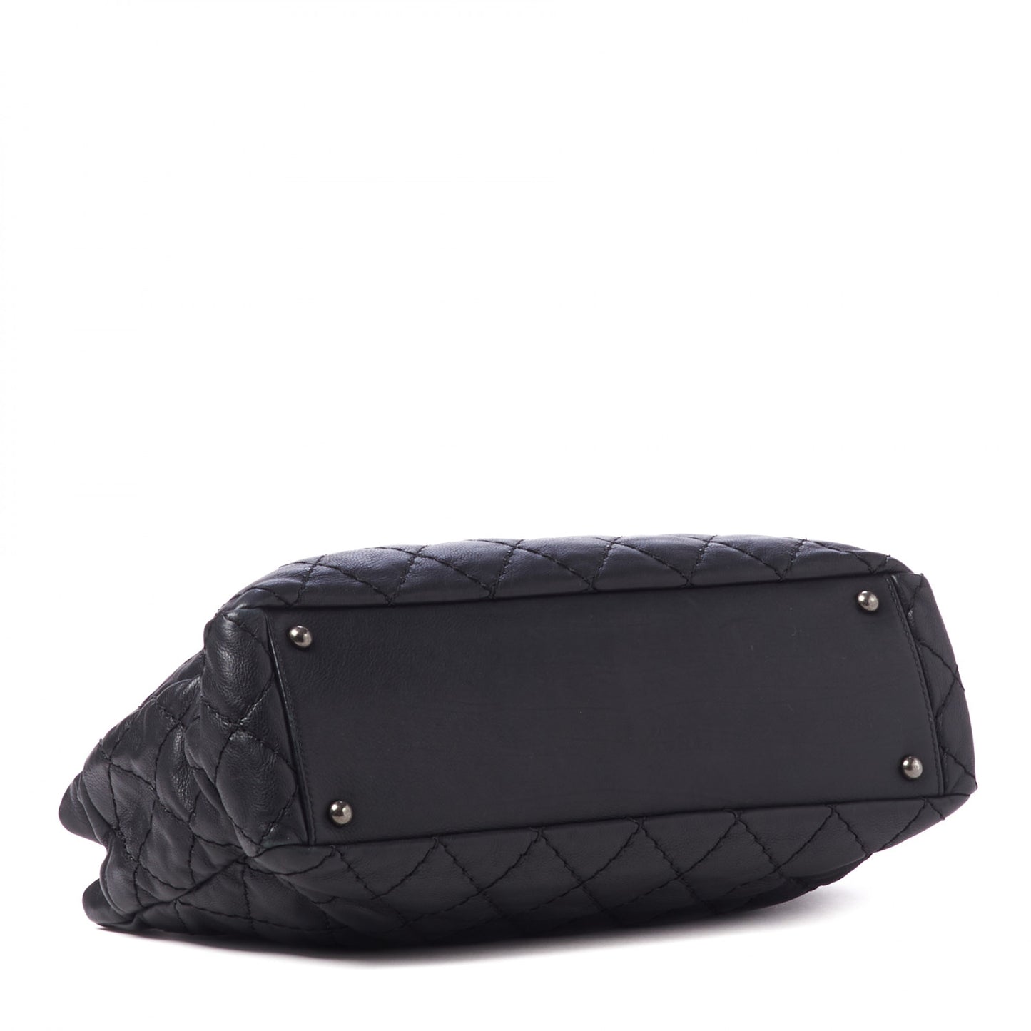 Calfskin Medium Stitch It Tote Black