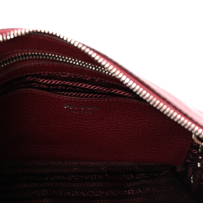 Prada Vitello Daino Crossbody Bag Cerise 5 of 9