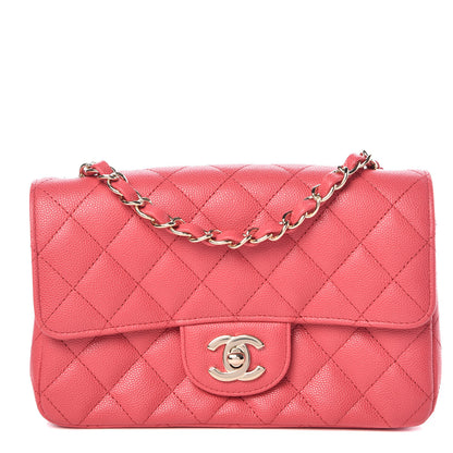 Chanel Caviar Quilted Mini Rectangular Flap Pink 1 of 10