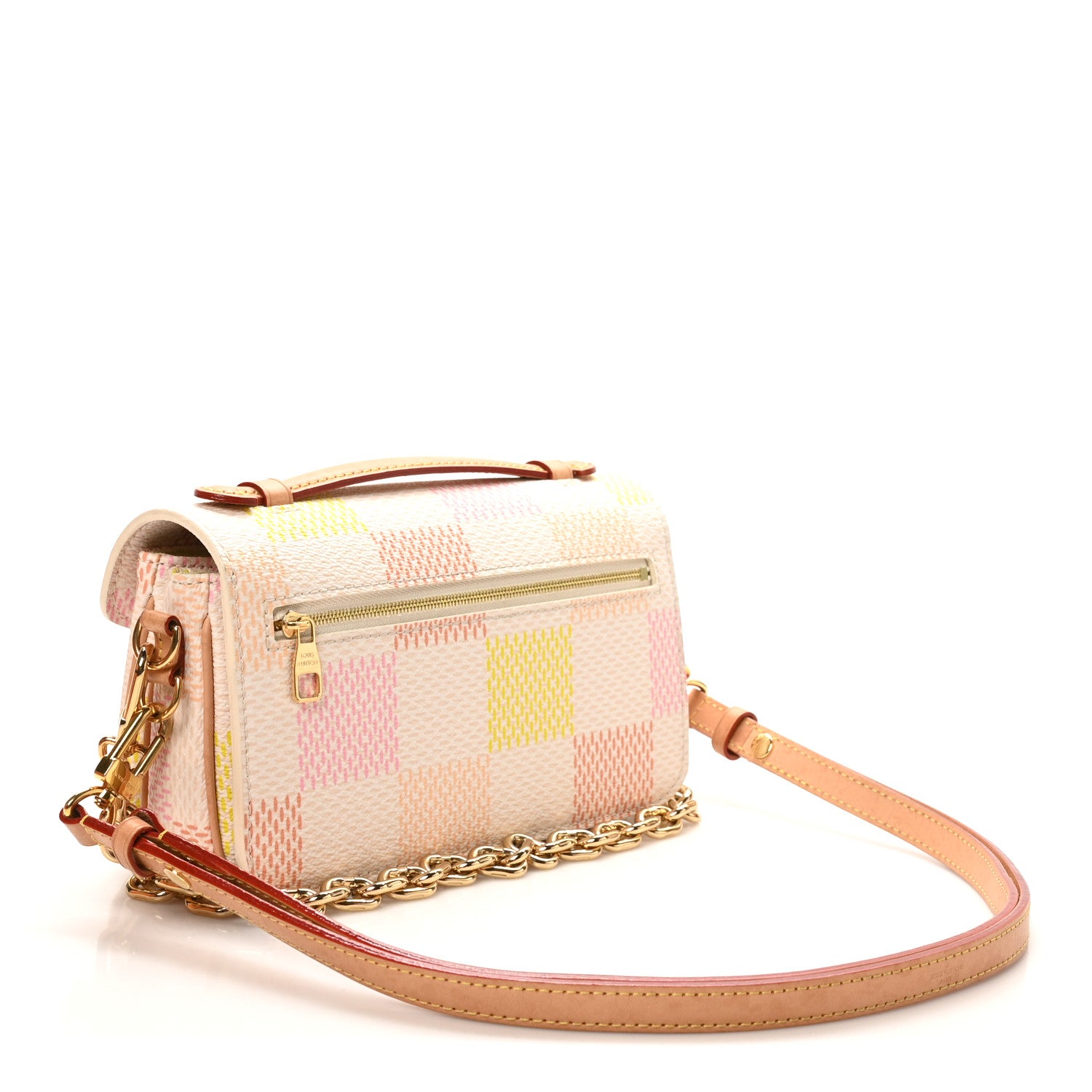 Louis Vuitton Damier Giant Pochette Metis East West Peach 3 of 10