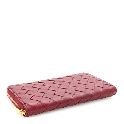 Bottega Veneta Nappa Intrecciato Zip Around Wallet Barolo 4 of 7
