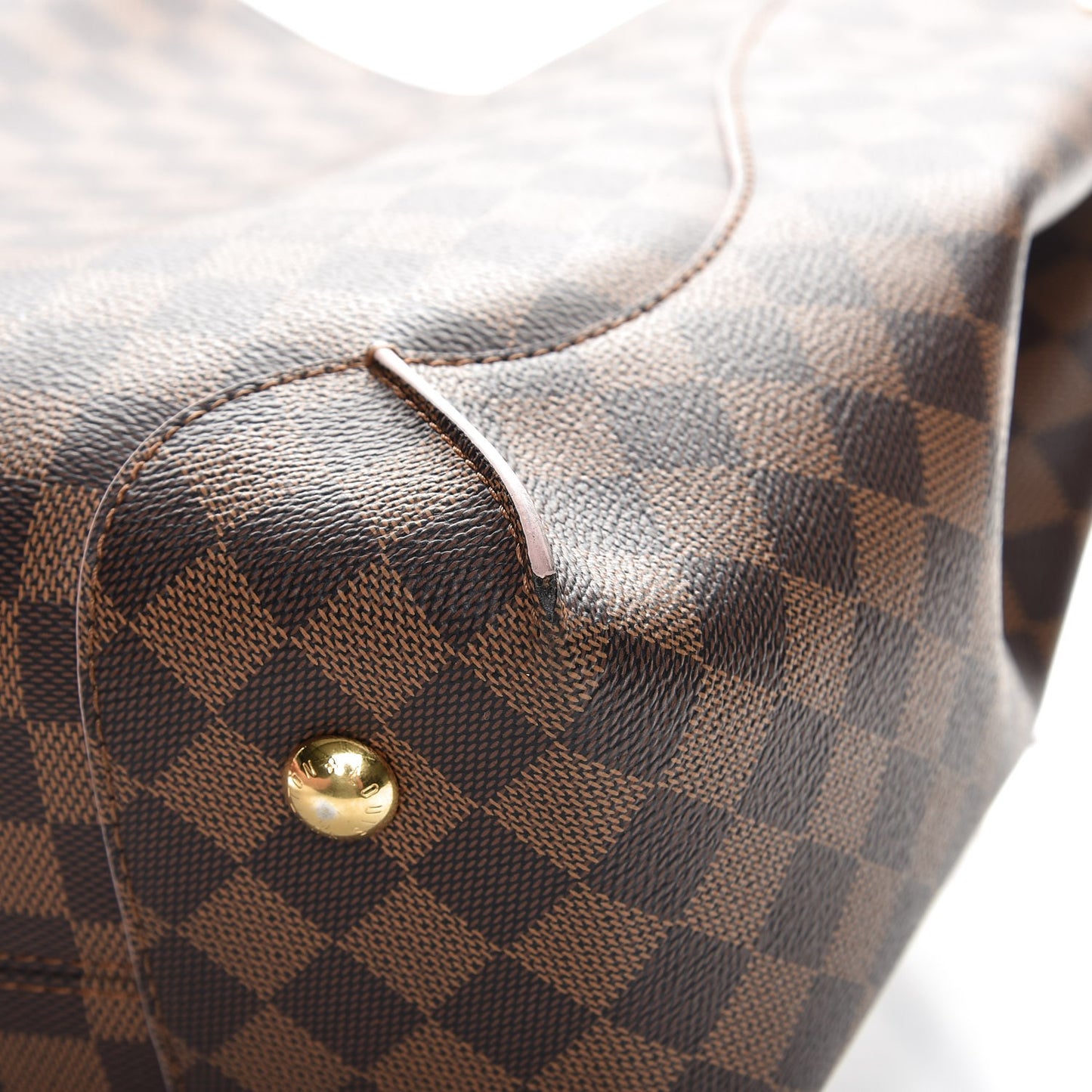 Damier Ebene Caissa Hobo Rose Ballerine