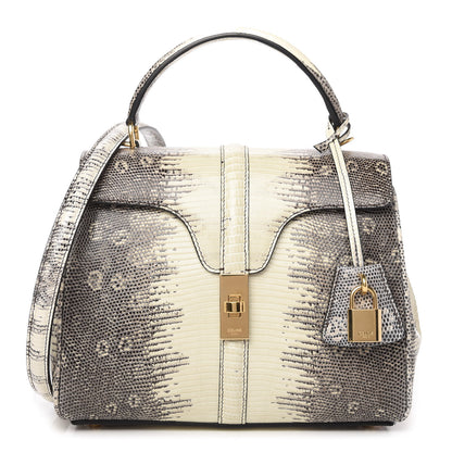 Celine Lizard Small 16 Top Handle Bag Natural 1 of 11