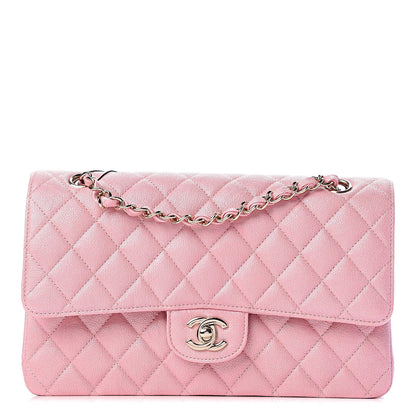 Chanel Iridescent Caviar Quilted Medium Double Flap Rose Pink 1 of 11