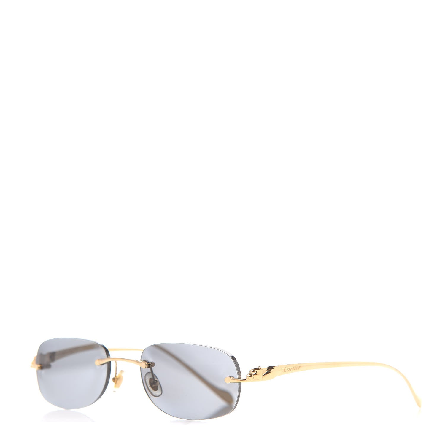 Cartier Metal Panthere De Sunglasses Gold 1 of 6