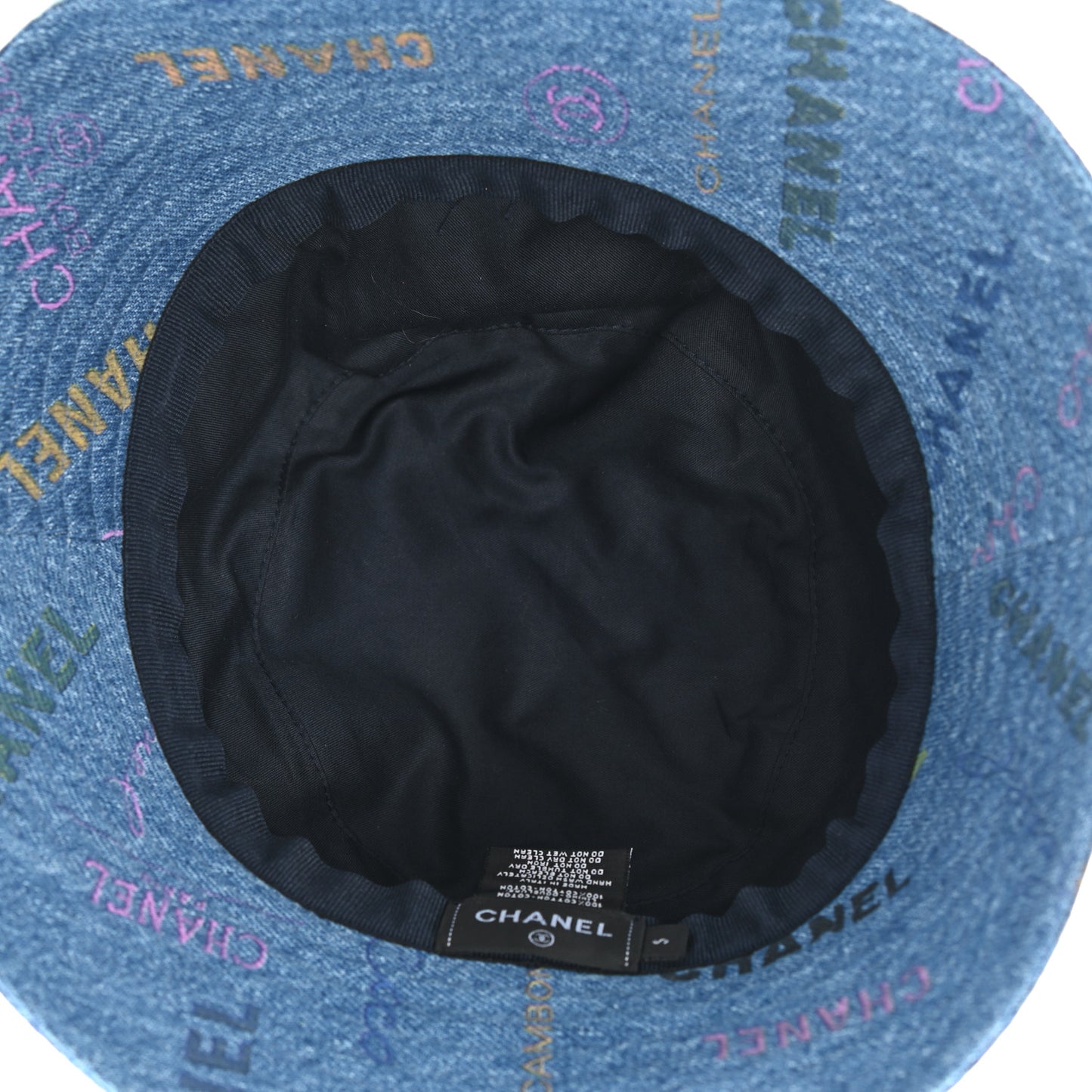 Denim Mood Cloche Bucket Hat S Blue