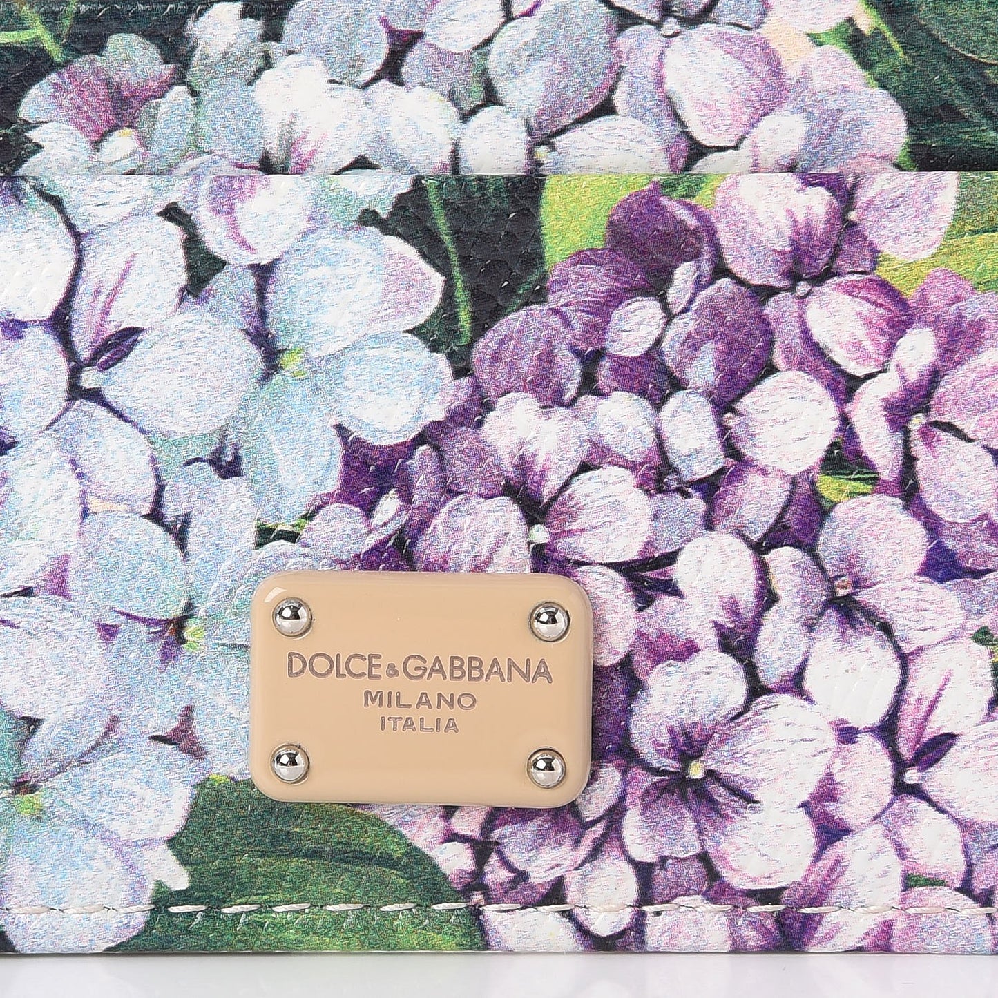 Ortensia Floral Print Card Holder Wallet Multi