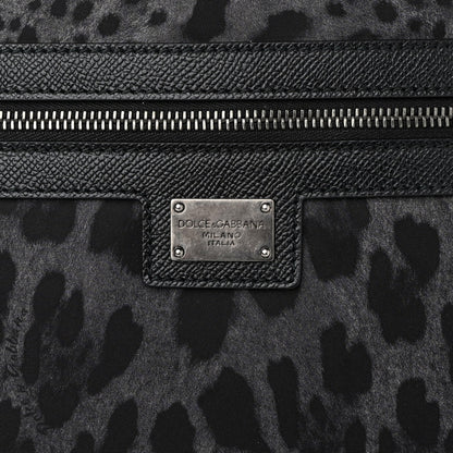 Dolce & Gabbana Nylon Leopard Reversible Tote Black 10 of 15