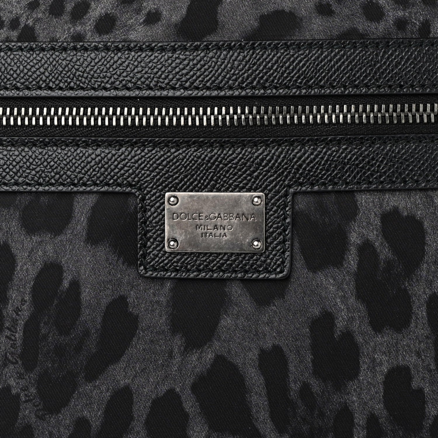 Dolce & Gabbana Nylon Leopard Reversible Tote Black 10 of 15