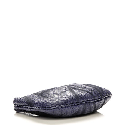 Bottega Veneta Embroidered Nappa Intrecciato Large Veneta Hobo Atlantic 4 of 8