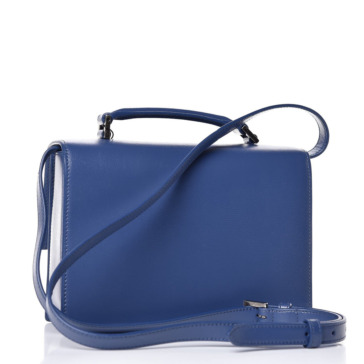 Calfskin Medium Bellechasse Satchel Blue