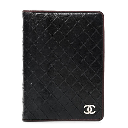 Chanel Glazed Calfskin Diamond Stitched Agenda Cover Black 1 of 7