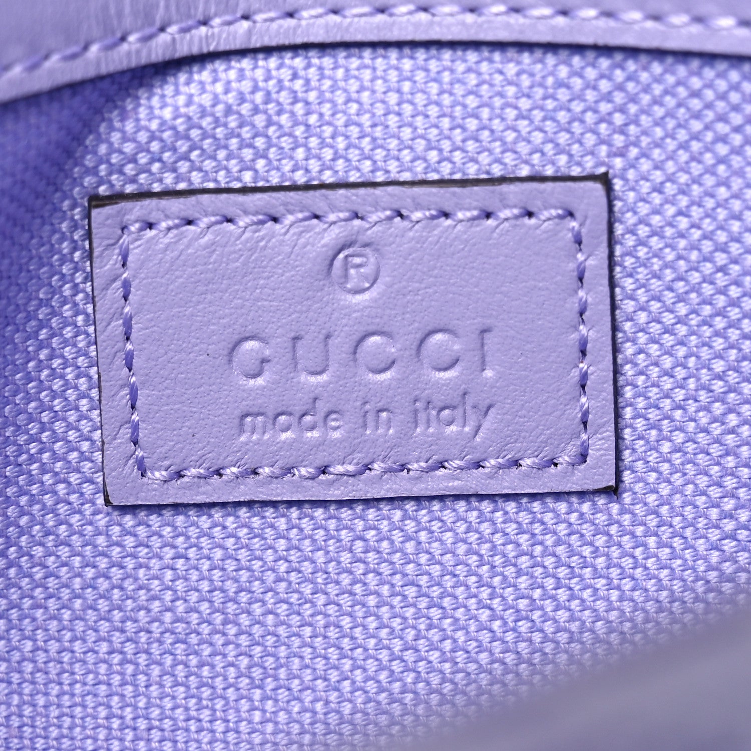 Gucci Denim GG Monogram Mini GG Marmont Shoulder Bag Light Purple 6 of 11