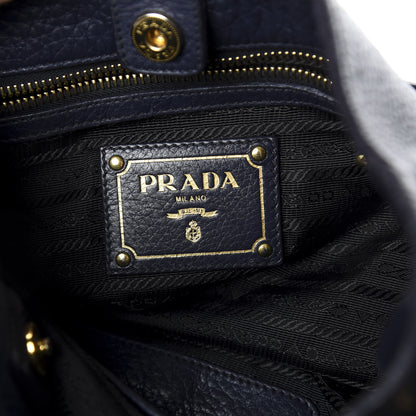 Prada Vitello Daino Side Pocket Tote Baltico 9 of 12