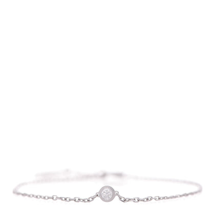 Cartier 18K White Gold Diamond SM D'Amour Bracelet 1 of 6