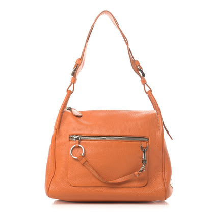 Prada Vitello Daino Shoulder Bag Papaya 1 of 5