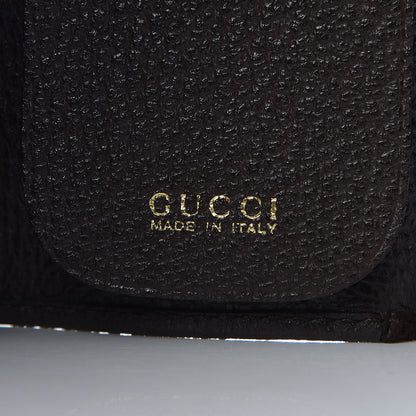 Gucci Suede Bamboo 6 Key Holder Case Dark Brown 6 of 7
