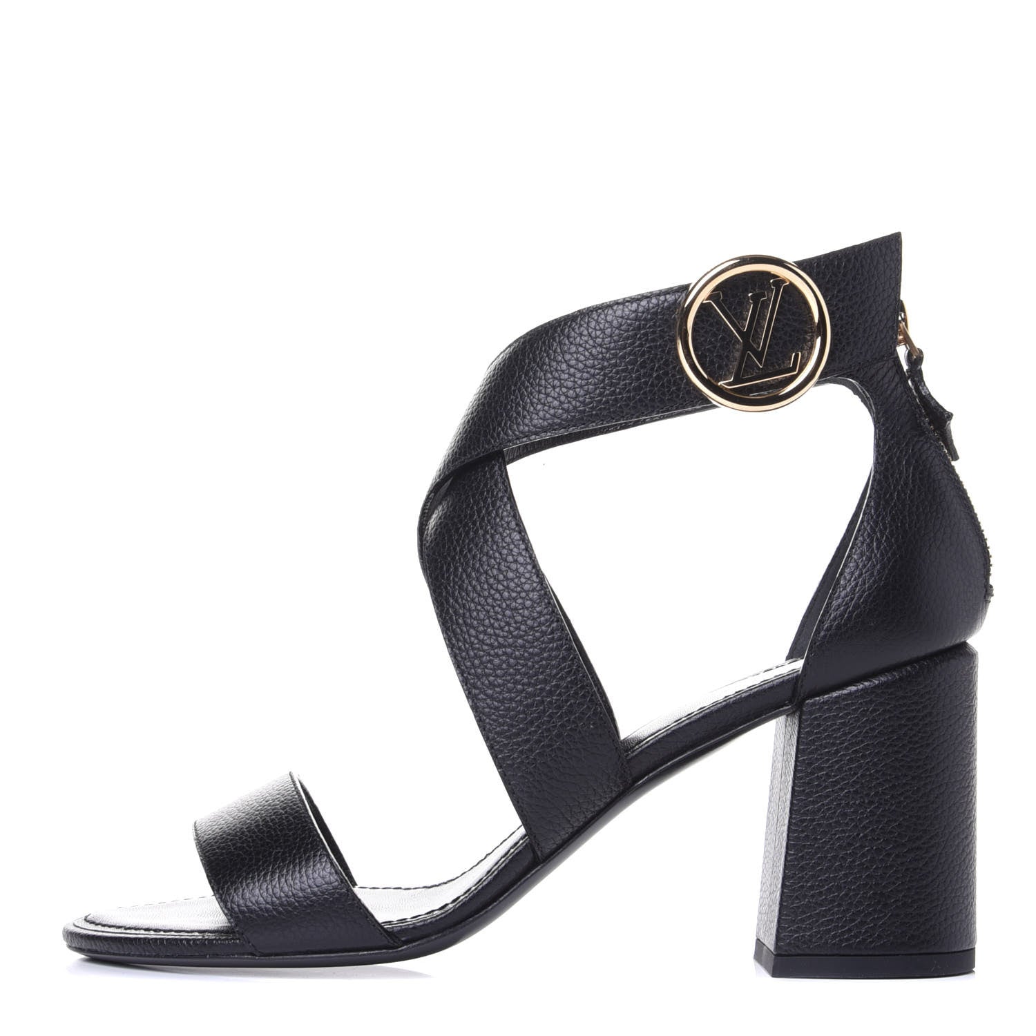 Louis Vuitton Calfskin Horizon Sandals 40 Black 1 of 10