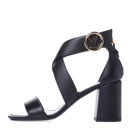 Louis Vuitton Calfskin Horizon Sandals 40 Black 1 of 10