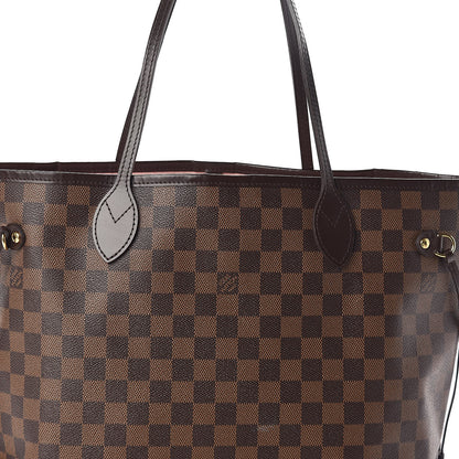 Louis Vuitton Damier Ebene Neo Neverfull MM Rose Ballerine 10 of 12