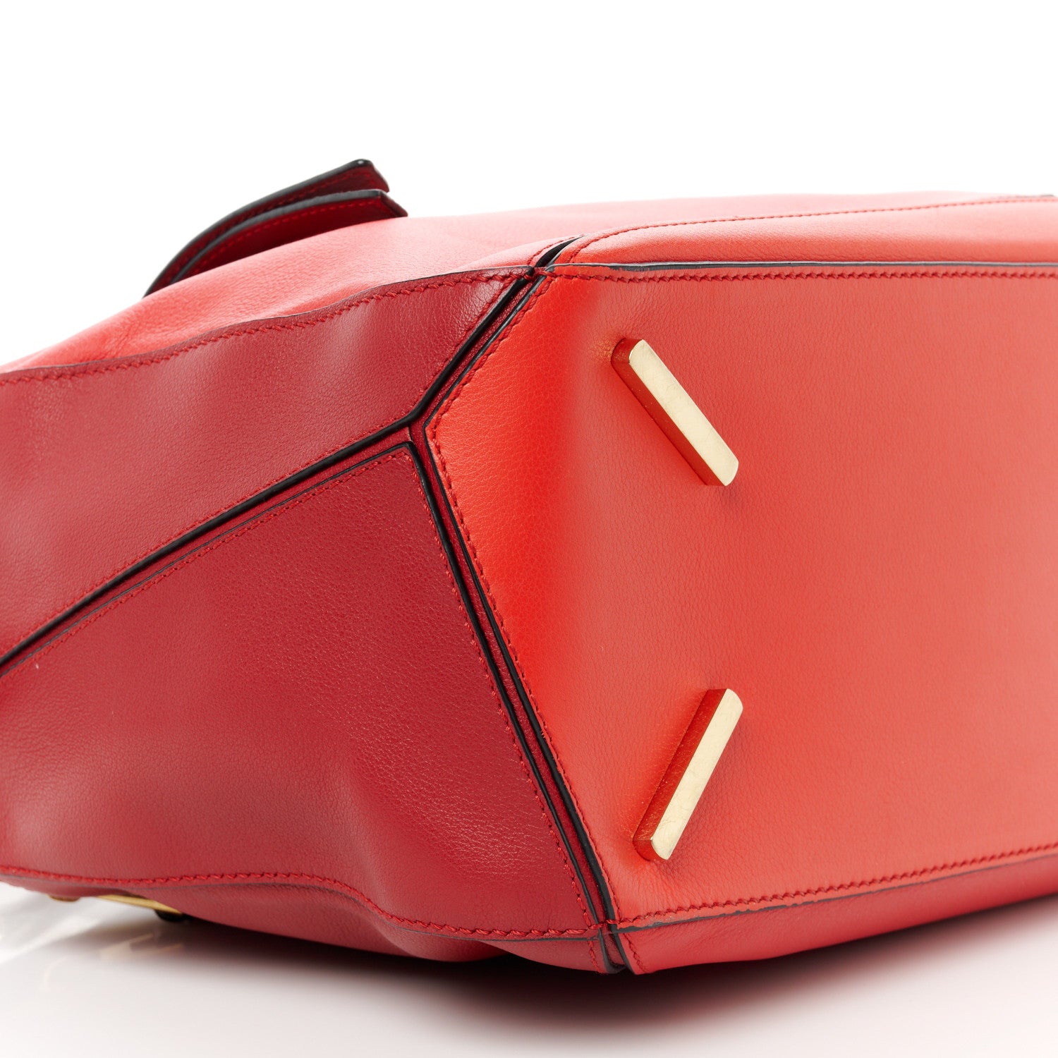 Loewe Calfskin Colorblock Medium Puzzle Bag Red 10 of 12