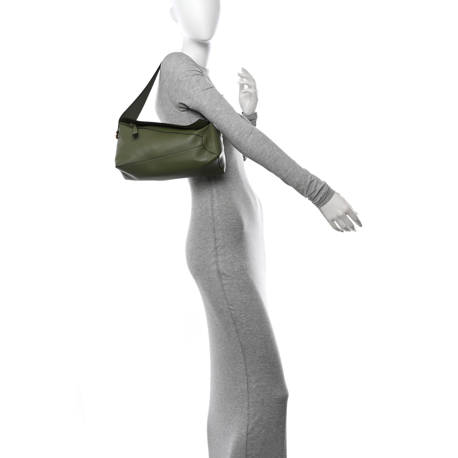 Loewe Calfskin Puzzle Hobo Avocado 2 of 10