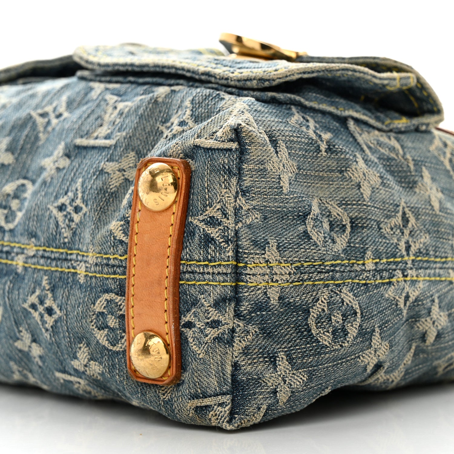 Louis Vuitton Monogram Denim Baggy PM Blue 10 of 10