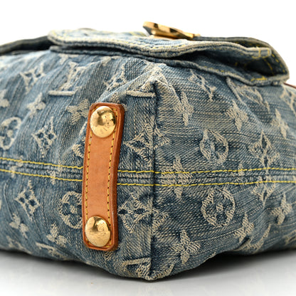 Louis Vuitton Monogram Denim Baggy PM Blue 10 of 10