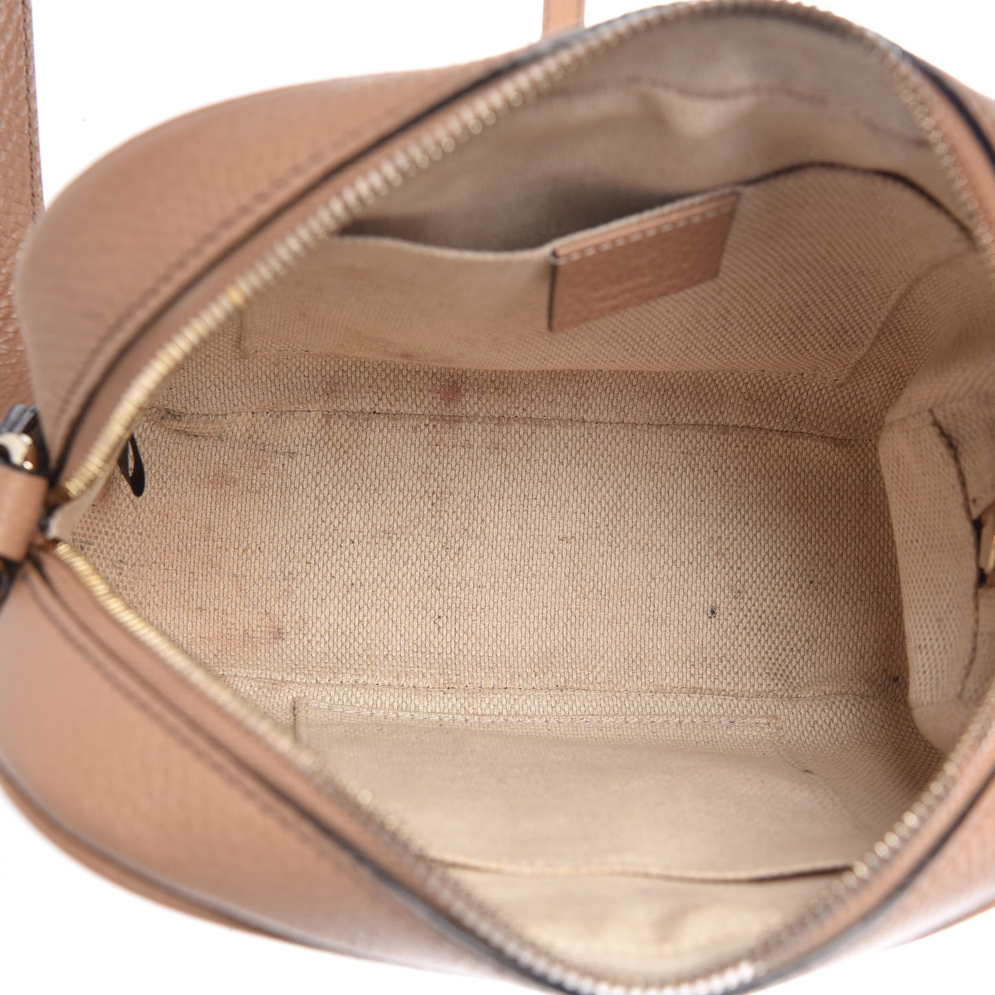 Pebbled Calfskin Small Soho Disco Bag Camelia