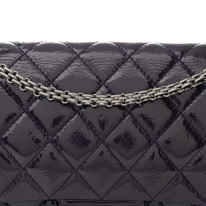 Chanel Distressed Patent 2.55 Reissue Flap 227 Prune 8 of 12