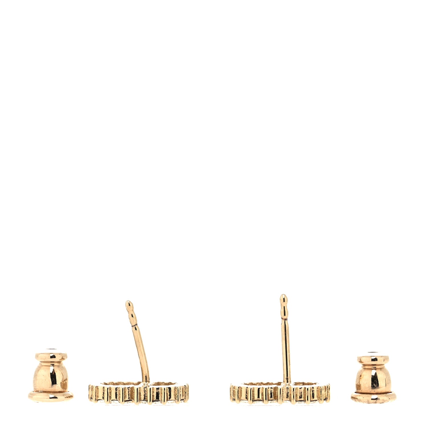Christian Dior Crystal Clair D Lune Earrings Gold 3 of 4
