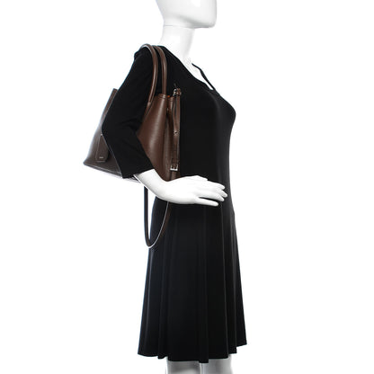 Prada Vitello Daino Small Double Bag Bruciato Rame 2 of 18