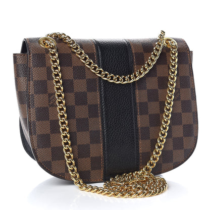 Louis Vuitton Damier Ebene Cuir Taurillon Wight Black 3 of 9