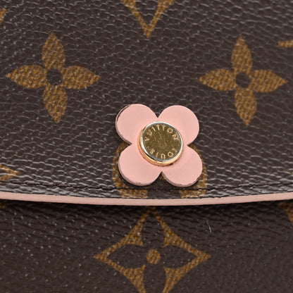 Louis Vuitton Monogram Bloom Flower Emilie Wallet Fuchsia 10 of 13