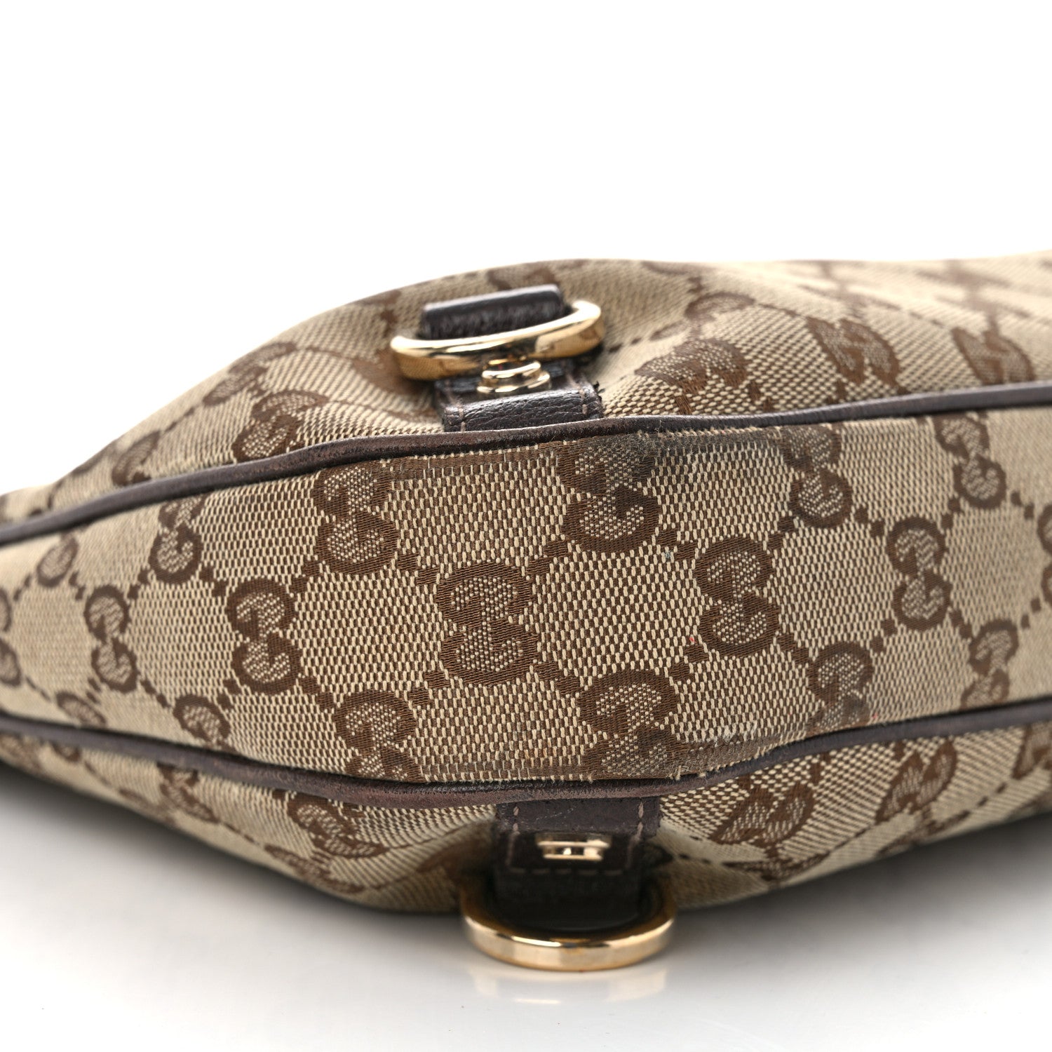 Gucci Monogram Medium Abbey D Ring Hobo Brown 9 of 13