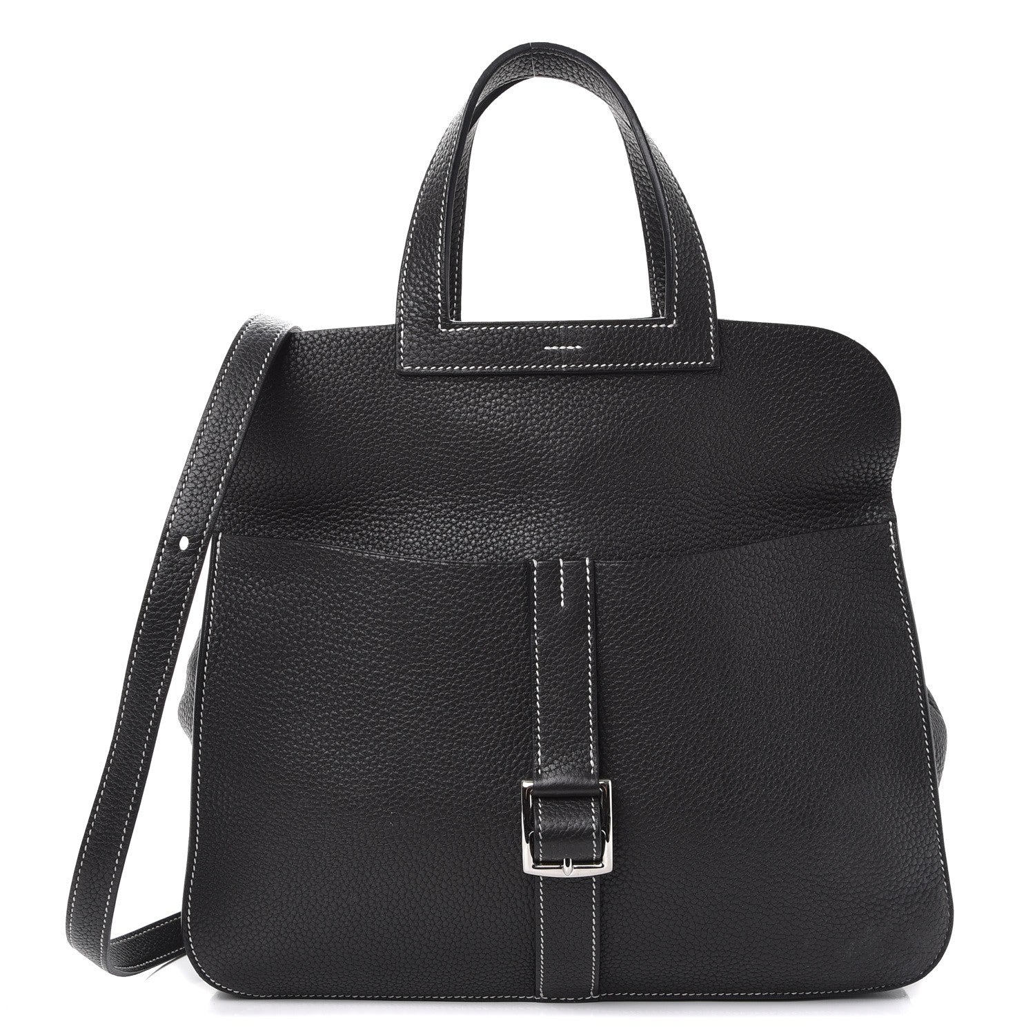 Hermes Taurillon Clemence Halzan 31 GM Black 1 of 10