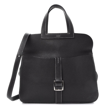 Hermes Taurillon Clemence Halzan 31 GM Black 1 of 10