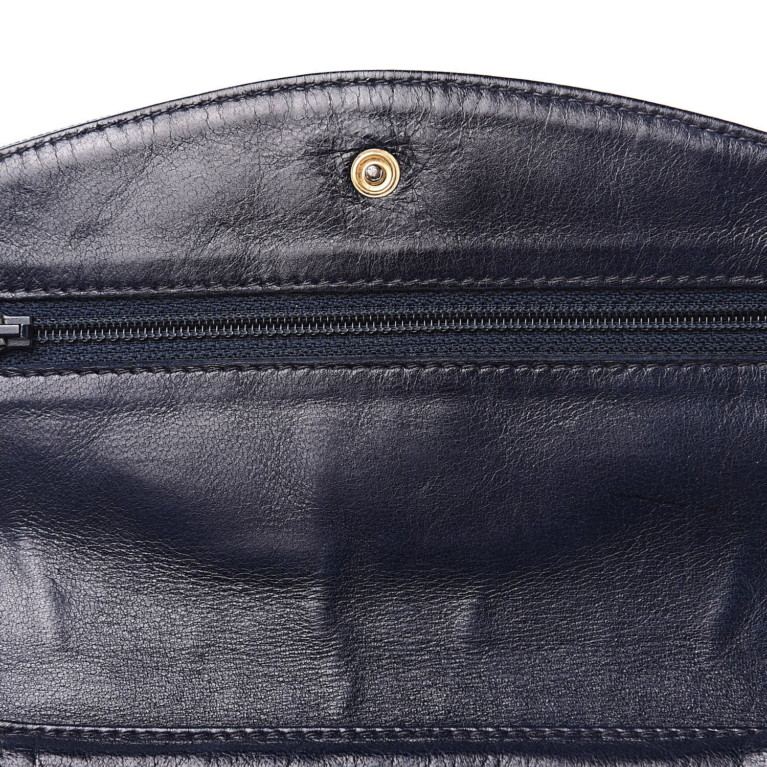 Chanel Denim Timeless CC Wallet on Chain WOC Blue 12 of 12