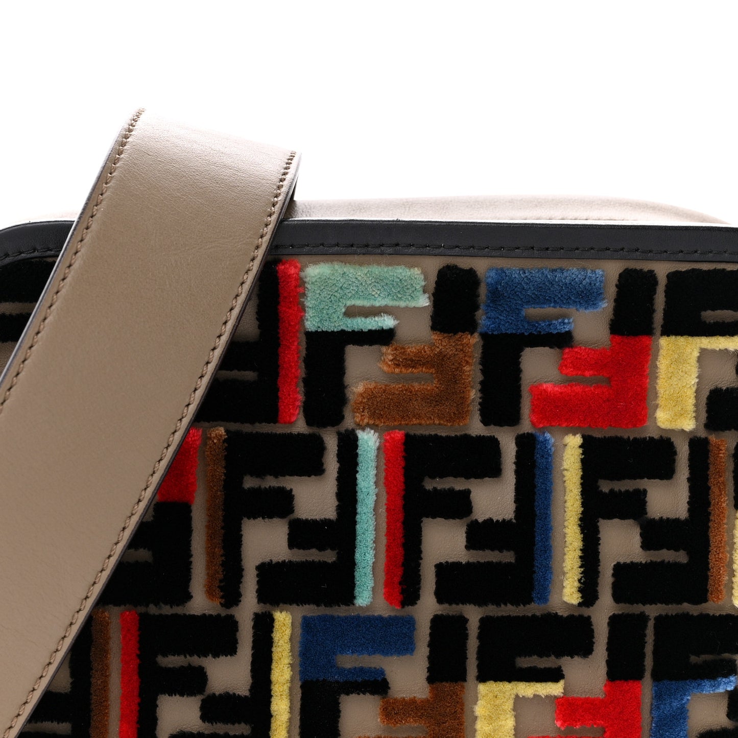 Vitello Century Velvet F is FF Multicolor Bi-Color Camera Case Fango Black Multicolor