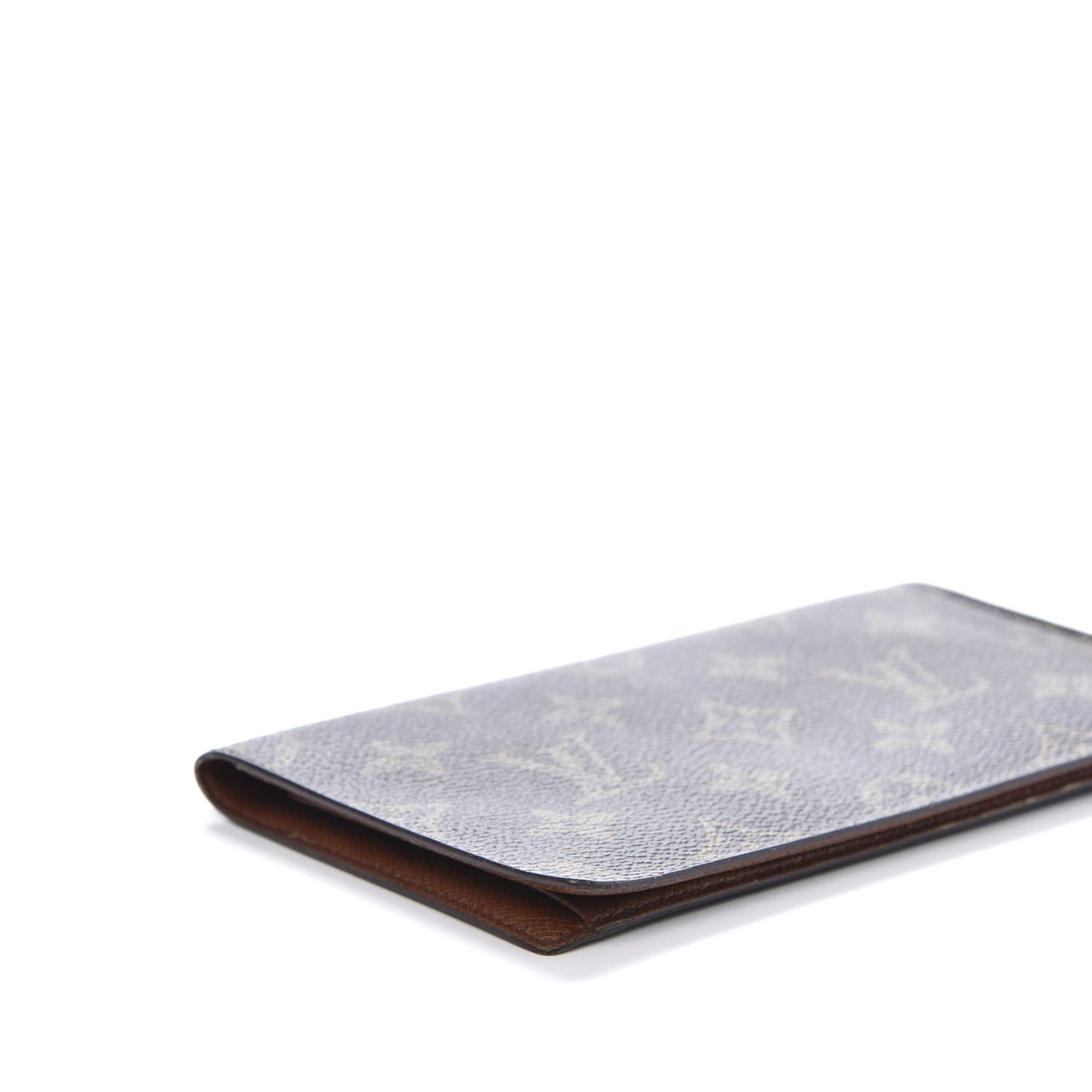 Monogram Simple Checkbook Holder Wallet