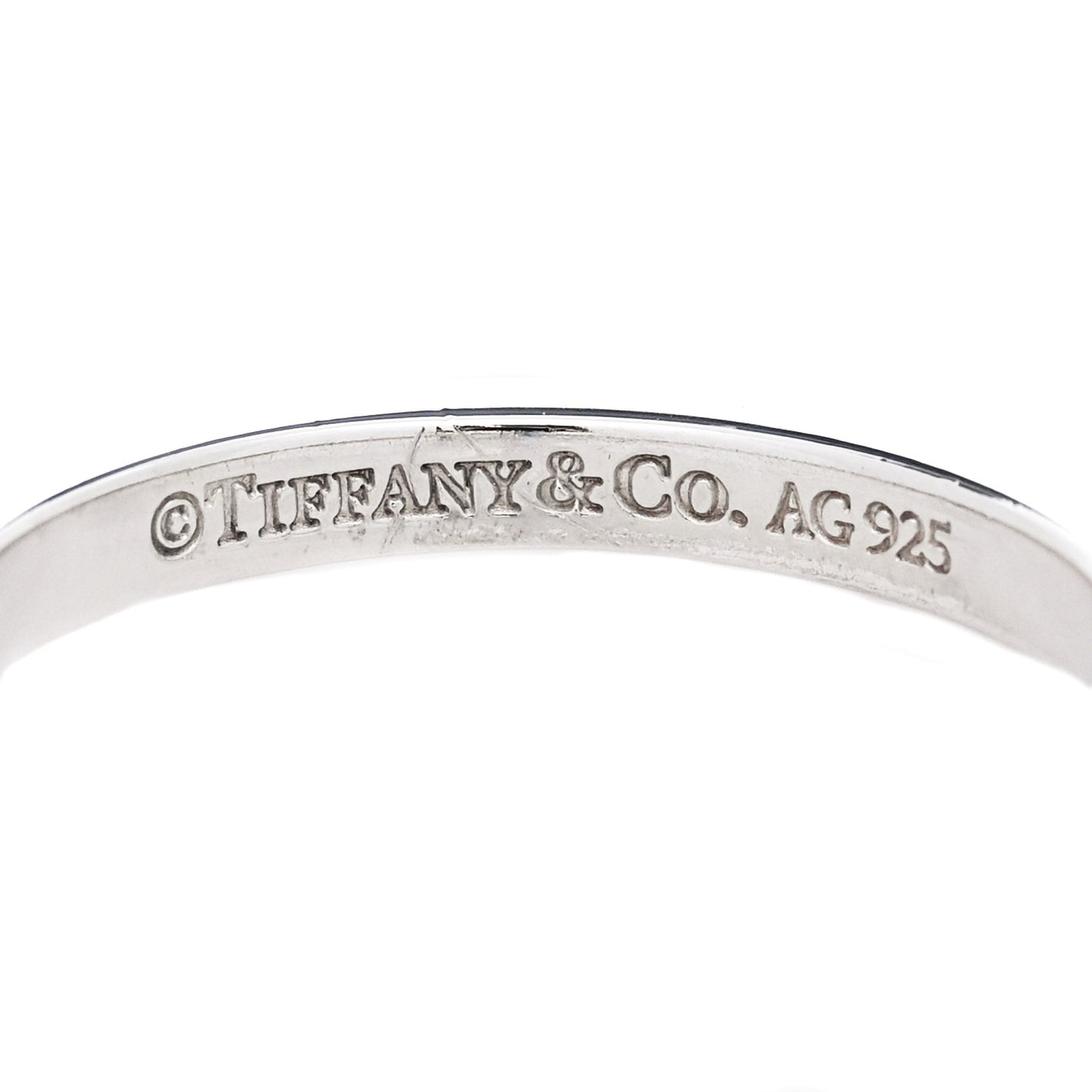 Sterling Silver T Square Ring 54 7