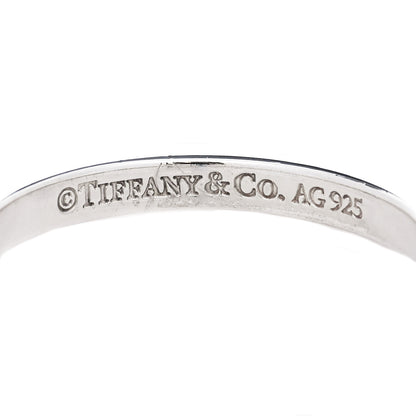 Tiffany Sterling Silver T Square Ring 54 7 7 of 8