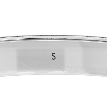 Louis Vuitton Brass Palladium Plated Nanogram Cuff S Silver 7 of 7