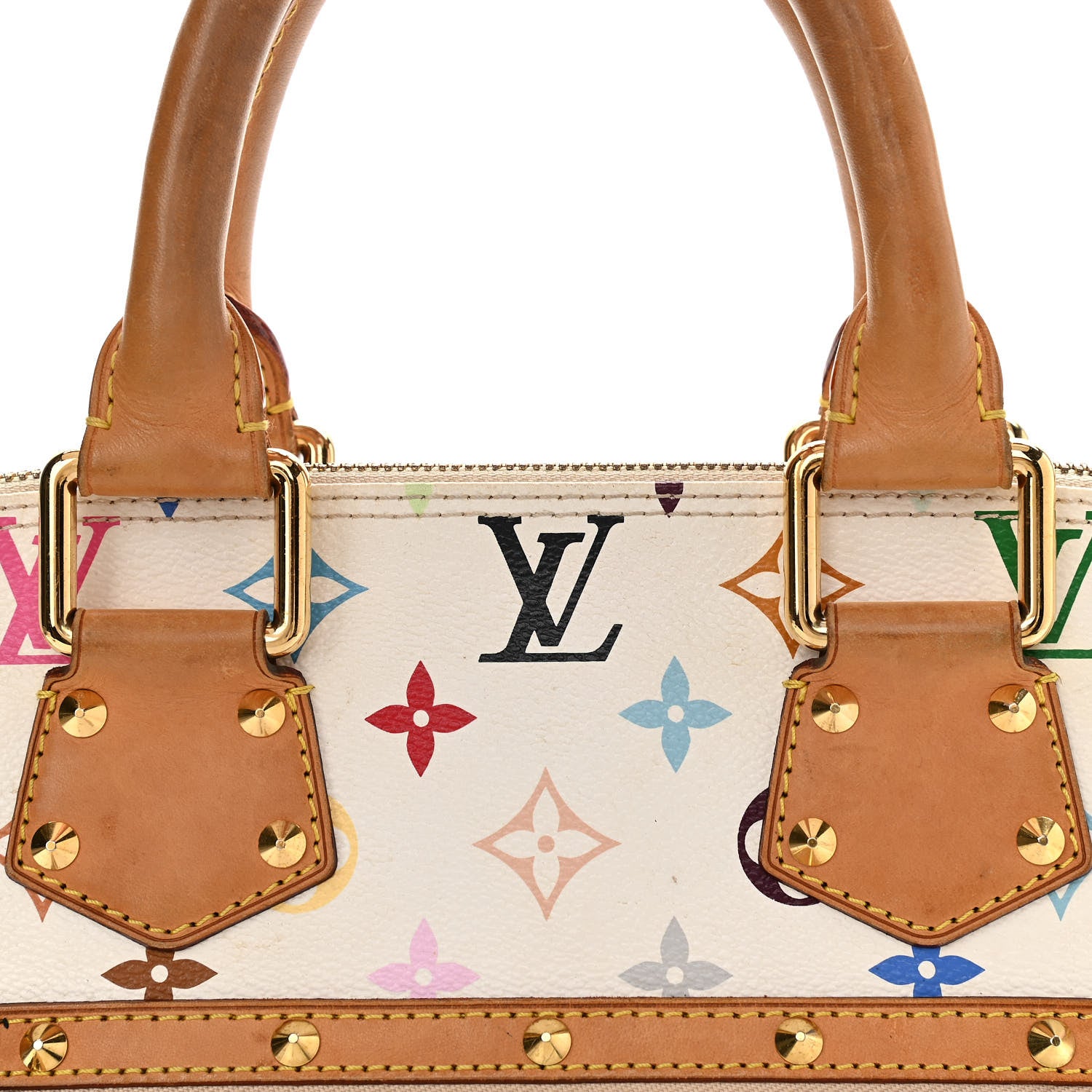 Louis Vuitton Monogram Multicolor Alma White 7 of 12