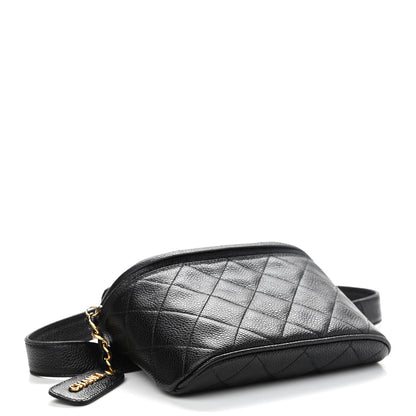 Chanel Caviar Quilted Belt Bag 75 30 Black 4 of 11