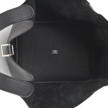 Hermes Taurillon Clemence Picotin Lock 22 MM Black 4 of 11