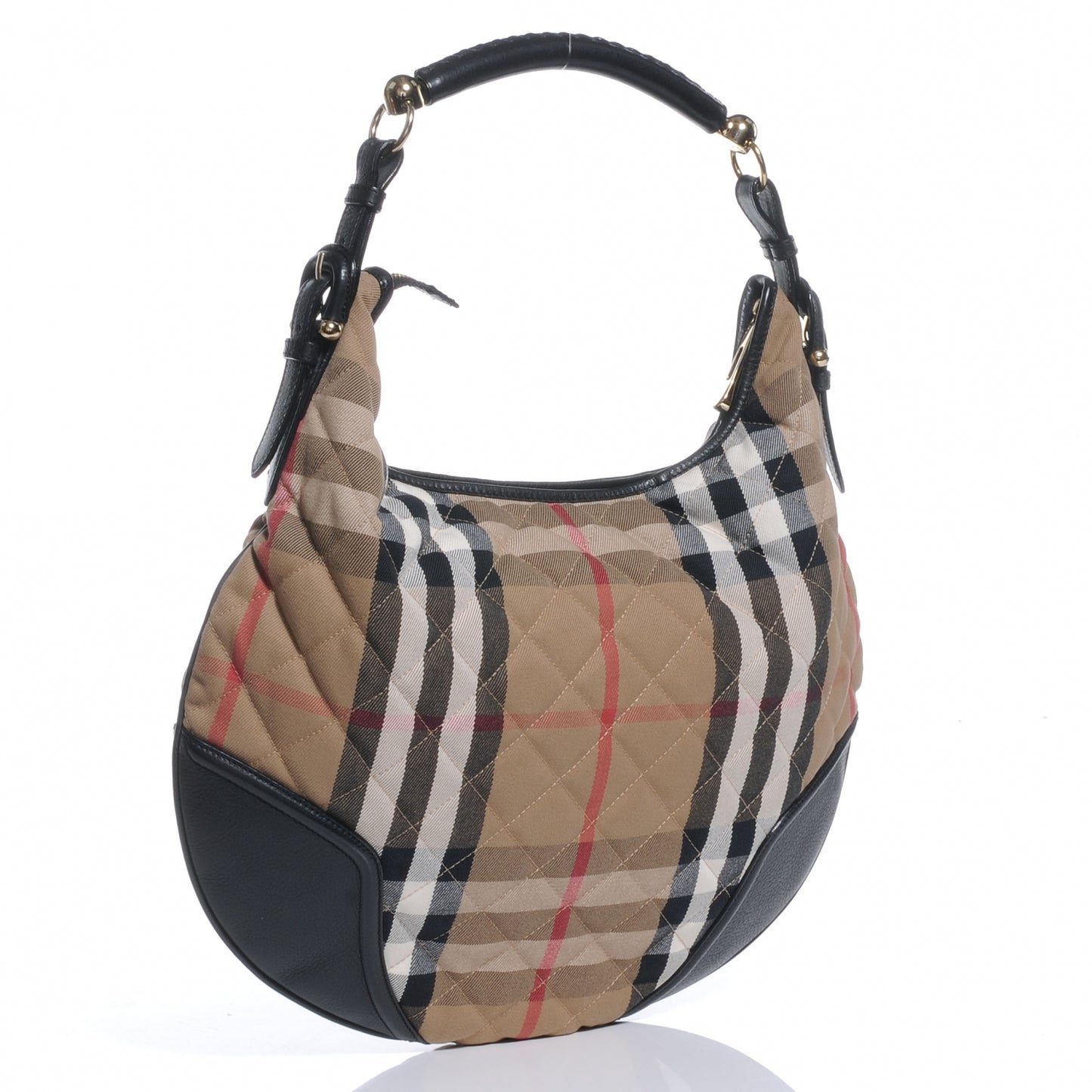 Quilted Hoxton Hobo Black